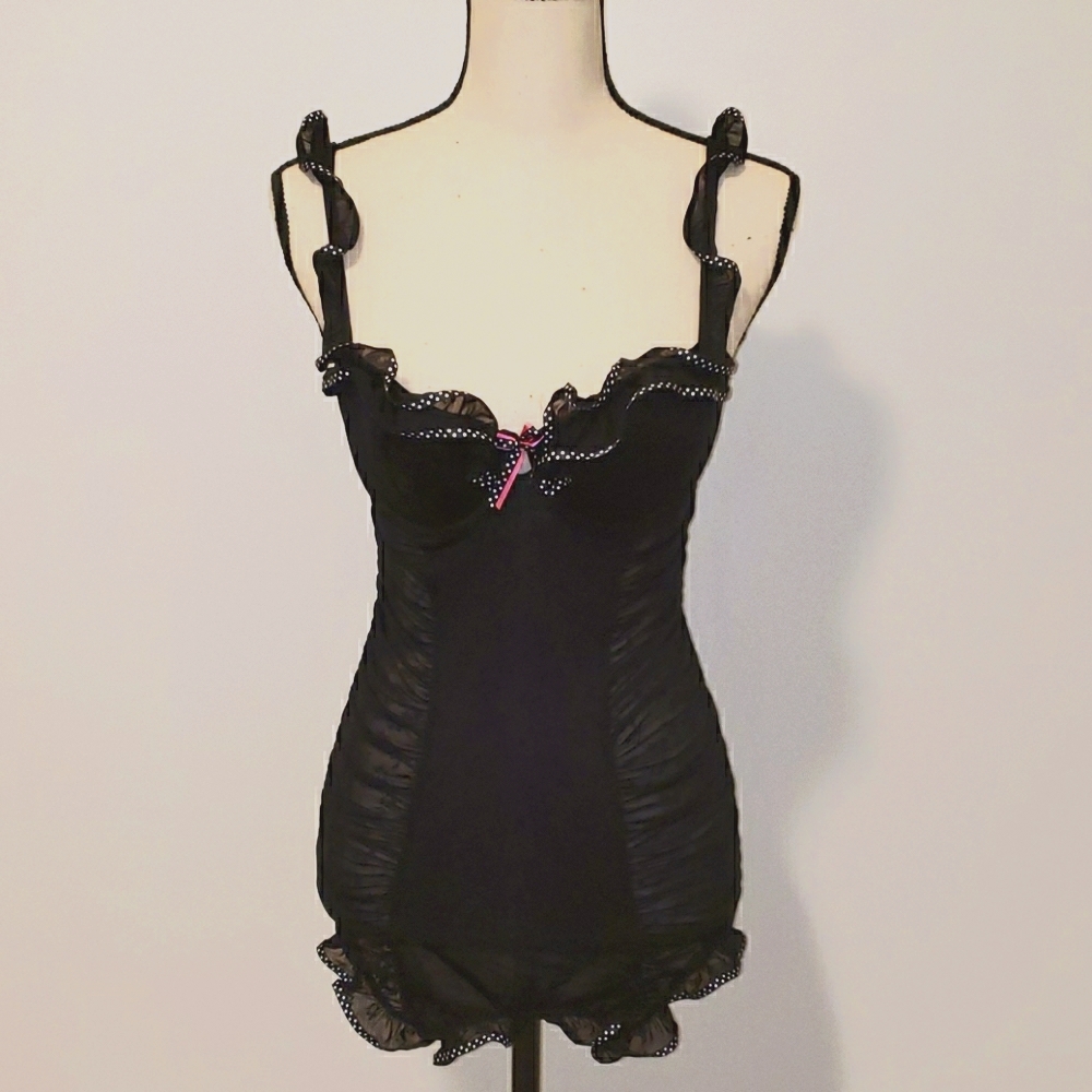 Victoria's Secret Sexy Little Things Black Chemise